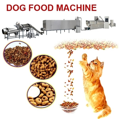 grande vitesse de 0.6mm 34KW Cat Dog Food Production Line 12.5*0.6*0.8m