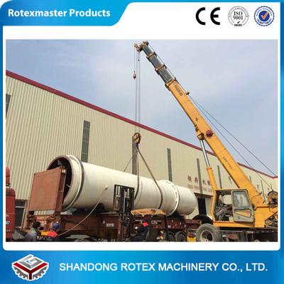 Chine machine à cylindre rotatif de dessiccateur de sciure de 11 kilowatts longueur de 12 m largeur de 2,2 m usine
