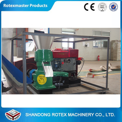 Chine Petite petite machine en bois de moulin de granule d&#039;alimentation des animaux de moteur diesel avec la certification de la CE distributeur