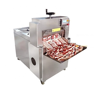 Machine congelée de tranche de viande de boeuf de viande de découpeuse électrique automatique de roulade