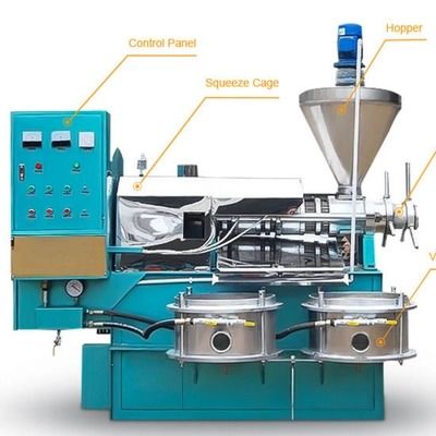 Machine automatique de presse d'huile de vis de rendement élevé petite 125 kilogrammes