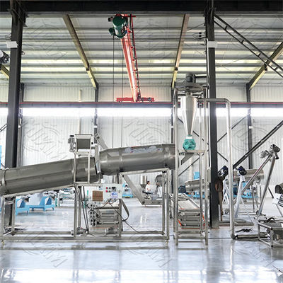 Ligne de production automatique pour les aliments extrudés de chat et de chien secs