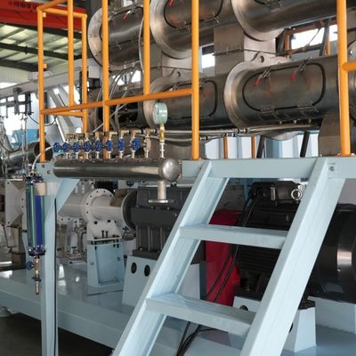 Nouvelle machine d'extrusion en acier inoxydable à double vis pour les aliments pour animaux de compagnie pour chiens et chats pour les aliments pour poissons et oiseaux Capacité 250-6000KG/h