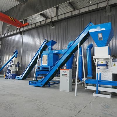 Machine de granule de biomasse conduite par PTO de la poudre de rebut en bois et de charbon
