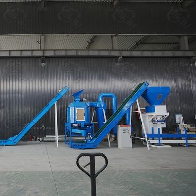 Ligne de production de carburant à granulés de paille de paille entièrement automatique et efficace