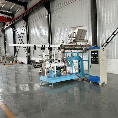 1-2T/H Grande capacité flottant/enfonçant type humide extrudeuse à vis unique pour pellets de viande de poisson ligne de production Carpe crevettes Pet Food moteur PLC pompe