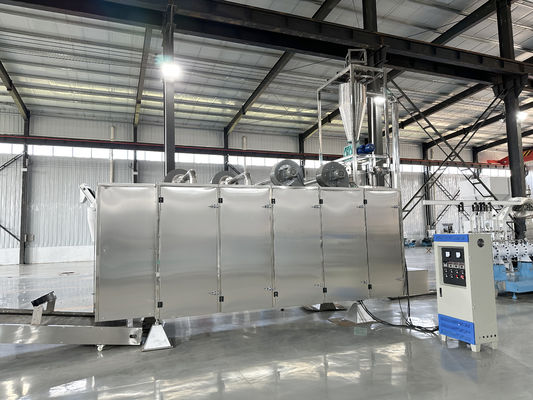 Extrudeuse à basse température pour aliments pour animaux de compagnie et aliments pour poissons Machine de cuisson du pain avec moteur PLC de base