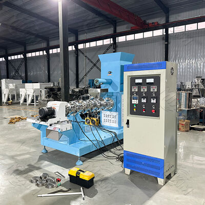 Machine d'extrudeuse d'aliments pour poissons à vis unique flottante CE à vendre — Utilisée pour produire des granulés d'aliments pour poissons/crevettes/animaux de compagnie de 2 à 12 mm