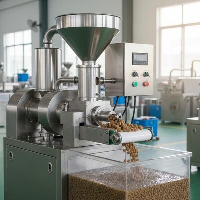 Machine à pellets automatique en acier inoxydable pour l'alimentation des poissons, d'une capacité de 100 à 2000 kg/h pour l'alimentation flottante et la mise à la mer