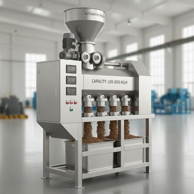 Machine à pellets d'alimentation pour poissons en acier inoxydable avec une capacité de 100 à 2000 kg/h et une alimentation automatique