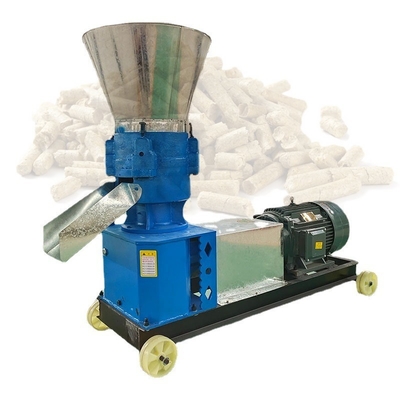le bois de matrice de l'appartement 7.5kw granule la machine pour la presse faisant traiter la pelletisation de expulsion