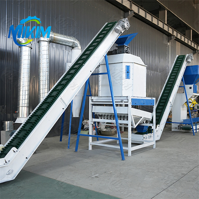 Équipement de ligne de production de granulés d'aliments pour volailles durable, efficace et stable, adapté aux poulets, canards et moutons.