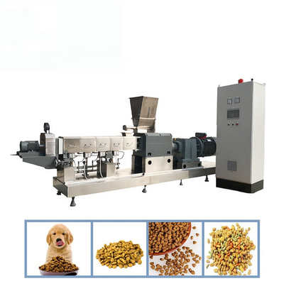 ligne vis jumelle de production alimentaire du chien 62KW de 76.5ft d'extrudeuse
