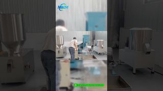 Essai d'usine d'extrudeuse d'aliments pour animaux de compagnie | Production d'aliments triangulaires pour chiens#petfoodextruder#dogfoodextruder